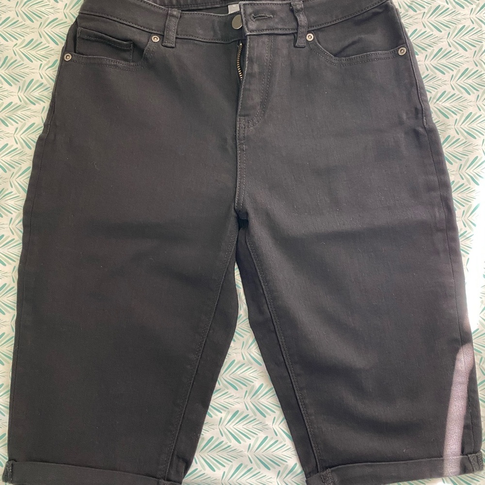 New York & Company Soho Dark Jean Shorts
